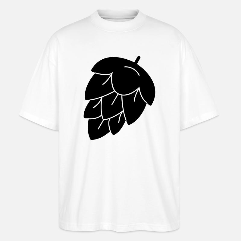 houblon pour la bière - T-shirt bio Blaster 2.0 coupe oversize Stanley/Stella Unisexe - blanc