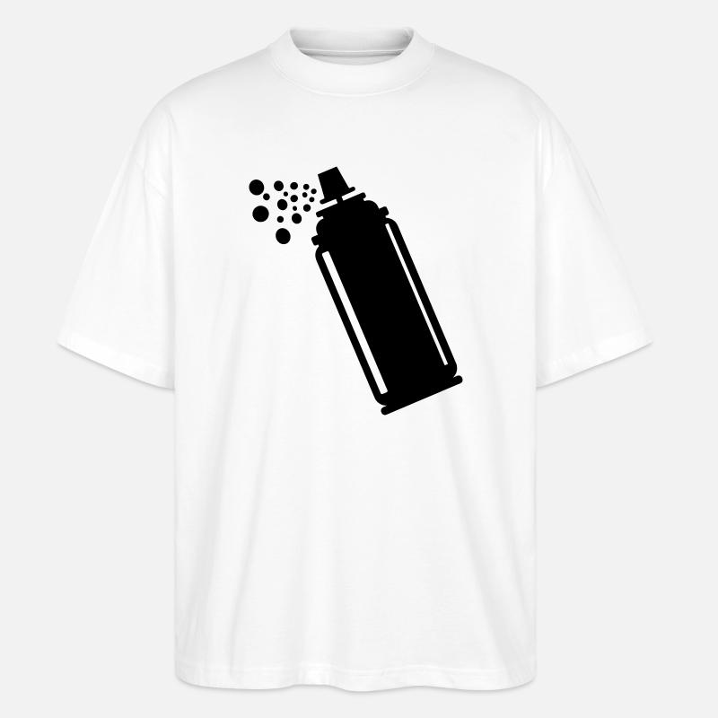 Grobkörnige Sprühdose - Stanley/Stella Oversized Unisex Bio T-Shirt Blaster 2.0 - Weiß