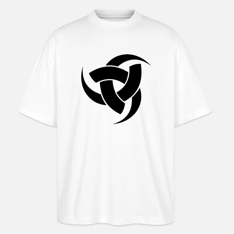 Odins Drei-Hörner-Symbol - Stanley/Stella Oversized Unisex Bio T-Shirt Blaster 2.0 - Weiß