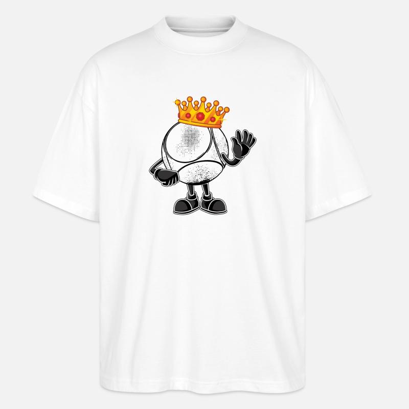Tenue Boule King pour les joueurs de boules pour les boules - T-shirt bio Blaster 2.0 coupe oversize Stanley/Stella Unisexe - blanc