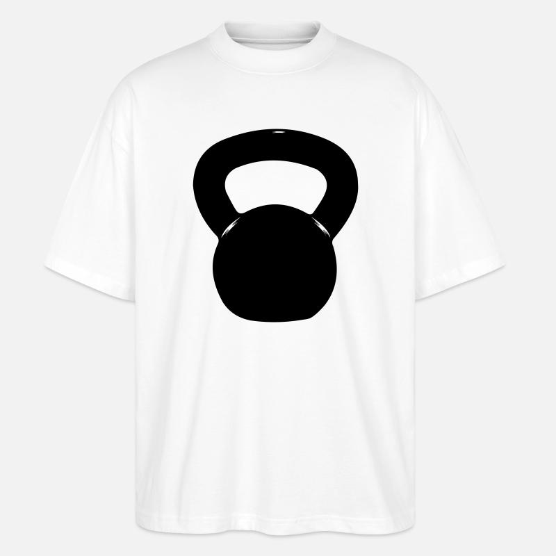 Kettlebell - Stanley/Stella Oversized Unisex Bio T-Shirt Blaster 2.0 - Weiß