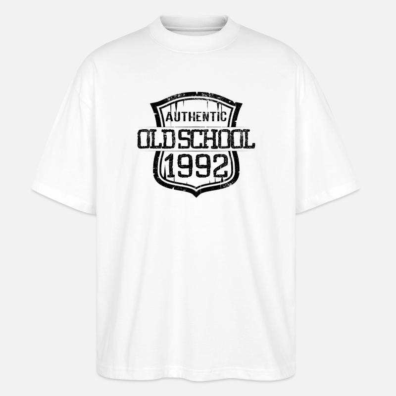 Authentische alte Schule 1992 - Stanley/Stella Oversized Unisex Bio T-Shirt Blaster 2.0 - Weiß