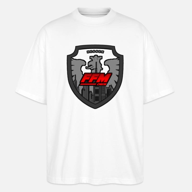 Frankfurt FFM - Stanley/Stella Oversized Unisex Bio T-Shirt Blaster 2.0 - Weiß