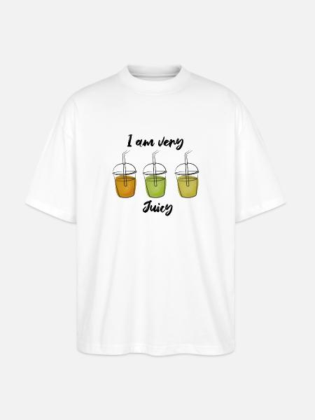 Juicy and Juicy - Stanley/Stella Oversized Unisex Organic T-shirt Blaster 2.0 - white