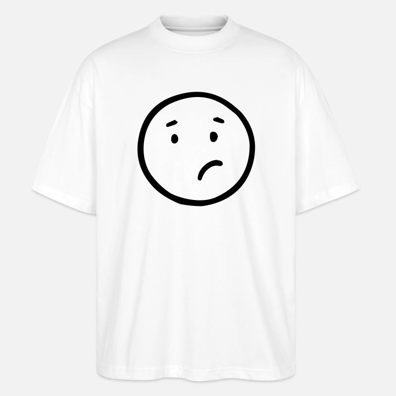 Verwirrt - Stanley/Stella Oversized Unisex Bio T-Shirt Blaster 2.0 - Weiß
