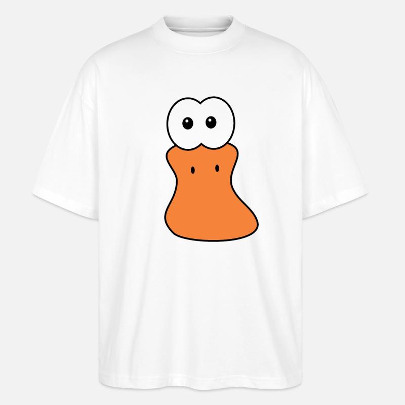 Ente Enten - Stanley/Stella Oversized Unisex Bio T-Shirt Blaster 2.0 - Weiß