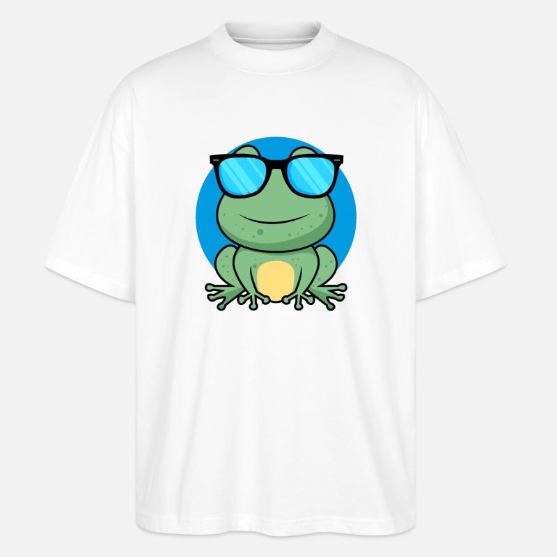 Cool Frog - Stanley/Stella Oversized Unisex Bio T-Shirt Blaster 2.0 - Weiß