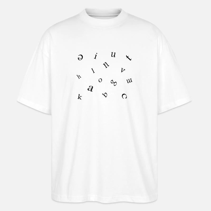 Buchstaben - Stanley/Stella Oversized Unisex Bio T-Shirt Blaster 2.0 - Weiß