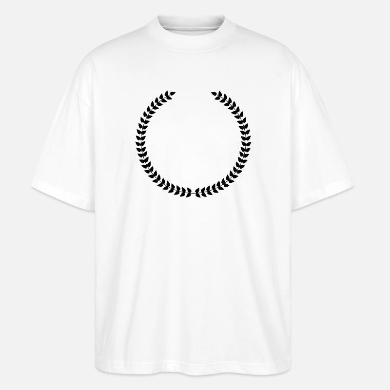 Lorbeerkranz - Stanley/Stella Oversized Unisex Bio T-Shirt Blaster 2.0 - Weiß