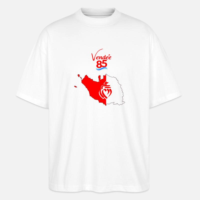vendée - T-shirt bio Blaster 2.0 coupe oversize Stanley/Stella Unisexe - blanc