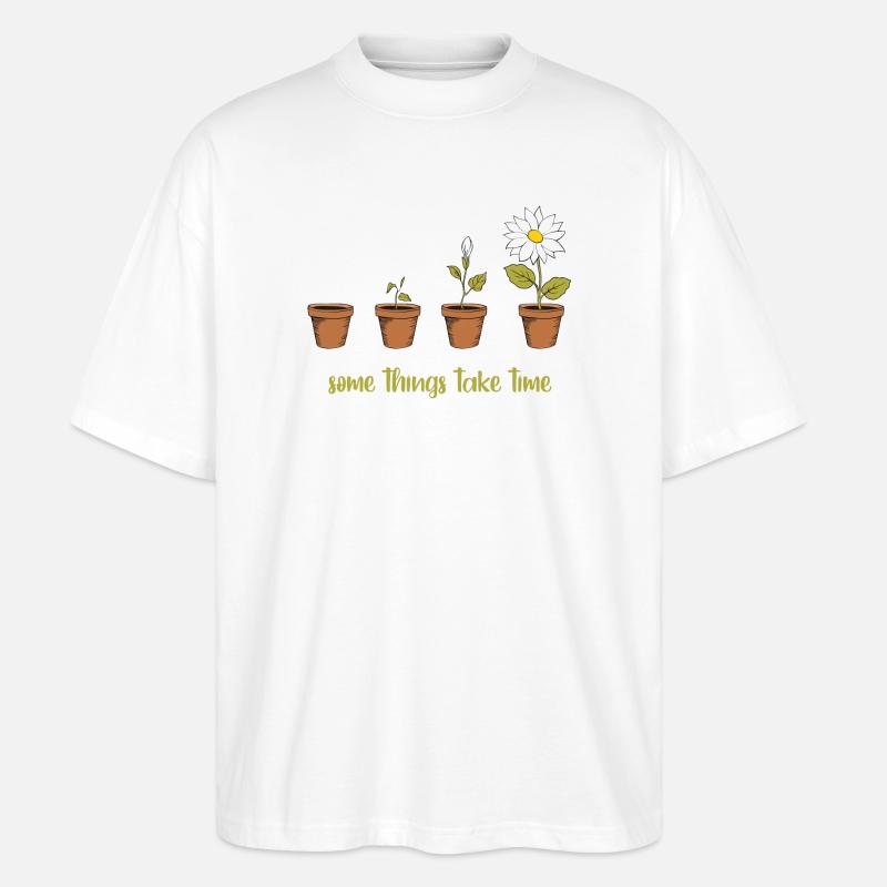 Zeit - Stanley/Stella Oversized Unisex Bio T-Shirt Blaster 2.0 - Weiß