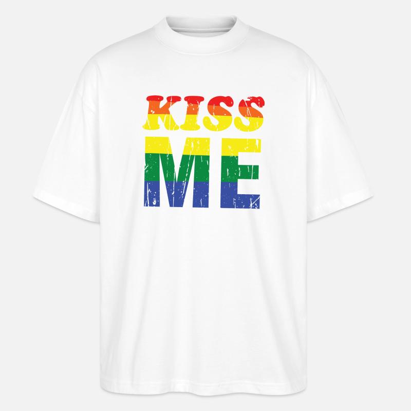 Reggae Stilvolles Pride-Design - Stanley/Stella Oversized Unisex Bio T-Shirt Blaster 2.0 - Weiß