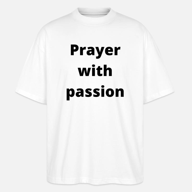 Prière avec passion - Accessoires - T-shirt bio Blaster 2.0 coupe oversize Stanley/Stella Unisexe - blanc