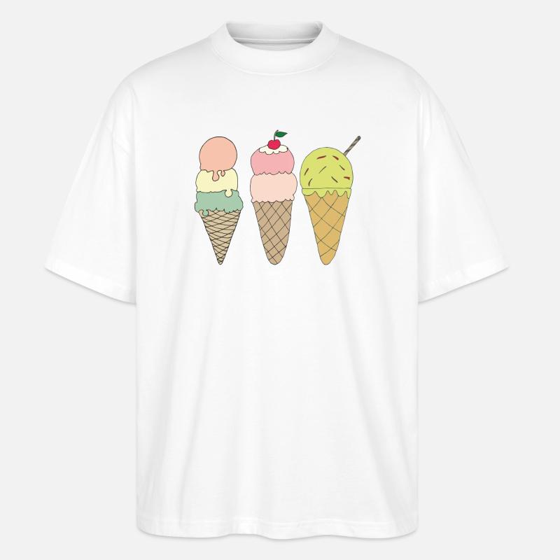 eisvariationen - Stanley/Stella Oversized Unisex Bio T-Shirt Blaster 2.0 - Weiß