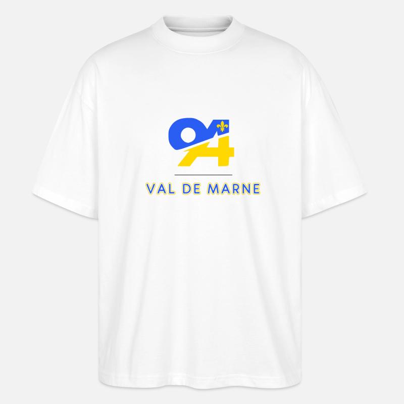 Val de Marne - Stanley/Stella Oversized Unisex Bio T-Shirt Blaster 2.0 - Weiß