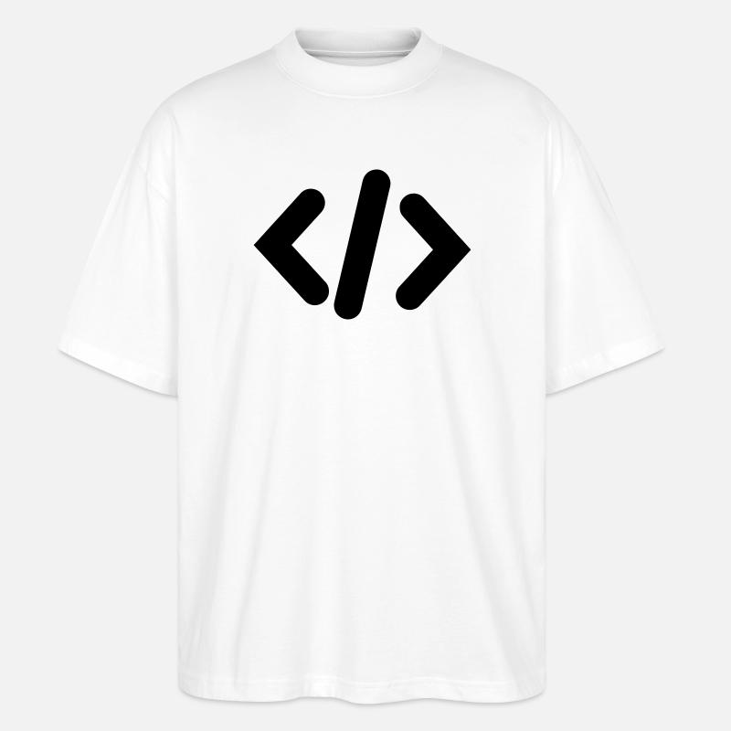 Programmer Code - Stanley/Stella Oversized Unisex Organic T-shirt Blaster 2.0 - white