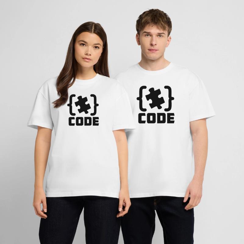 programmeur Code résolution de pièces de puzzle T-shirt bio Blaster 2.0 coupe oversize Stanley/Stella Unisexe