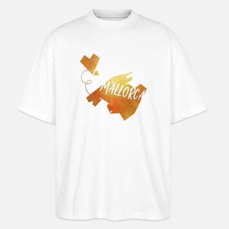 Mallorca - Stanley/Stella Oversized Unisex Bio T-Shirt Blaster 2.0 - Weiß