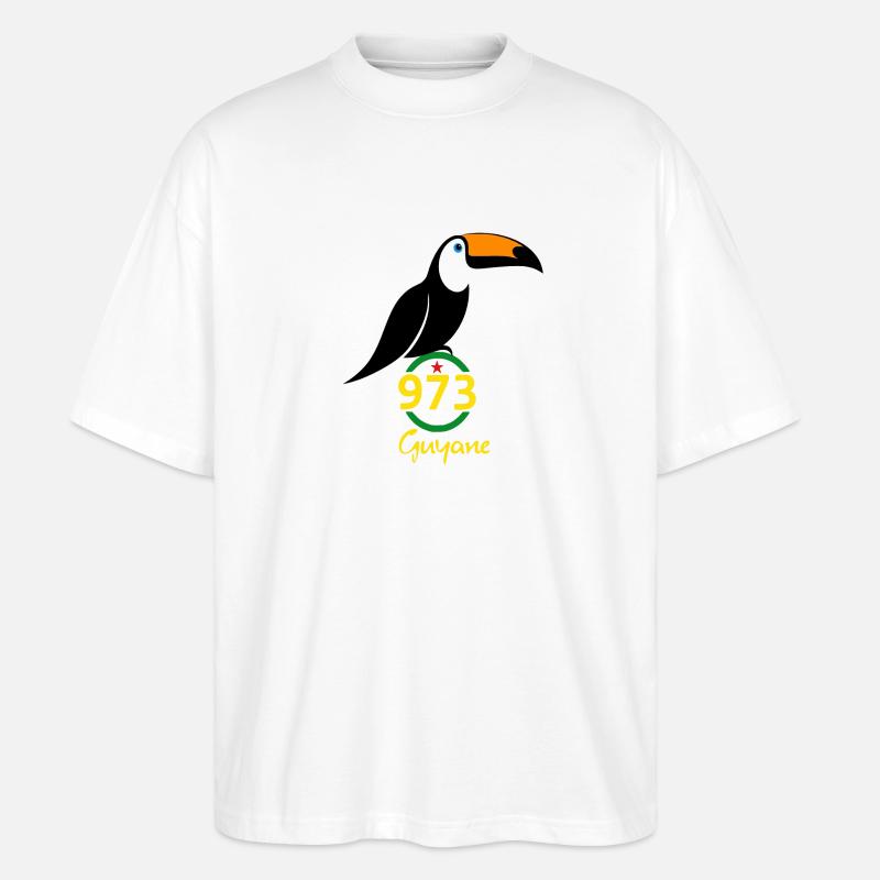 Guyana - Stanley/Stella Oversized Unisex Bio T-Shirt Blaster 2.0 - Weiß