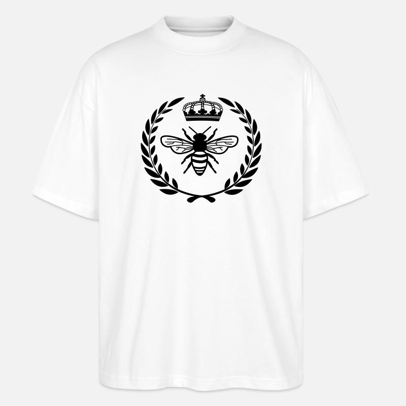 Mit Königin im Lorbeerkranz - Stanley/Stella Oversized Unisex Bio T-Shirt Blaster 2.0 - Weiß
