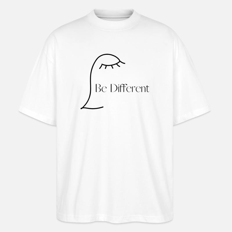 Be different from others - Stanley/Stella Oversized Unisex Organic T-shirt Blaster 2.0 - white