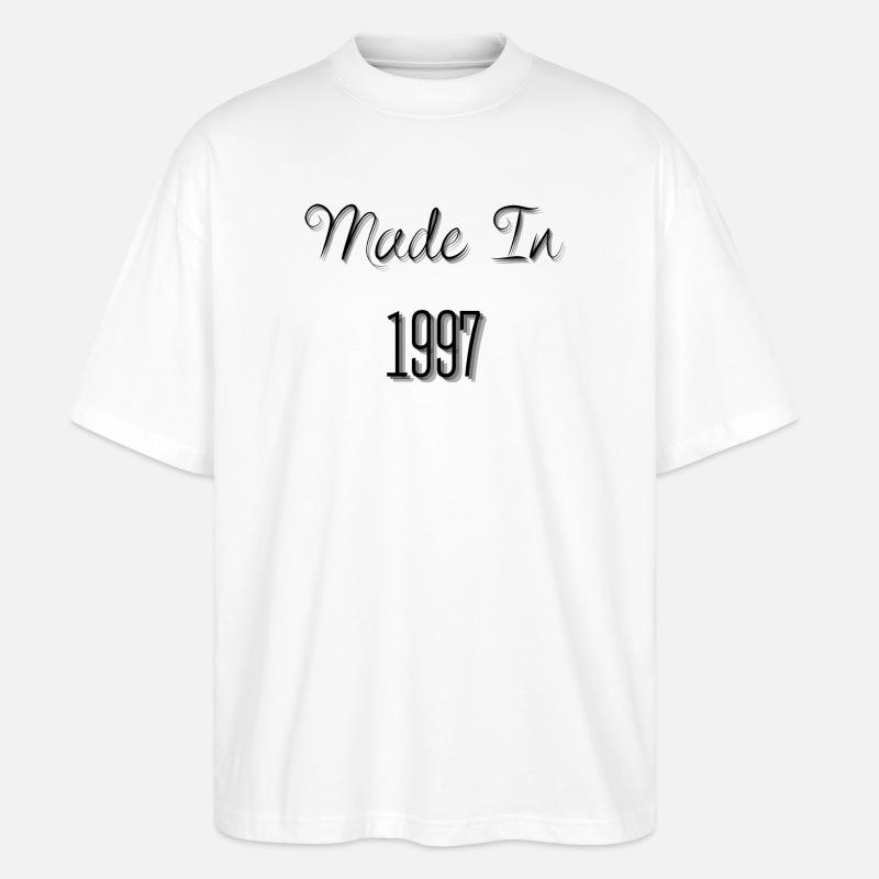 Created in 1997 - Stanley/Stella Oversized Unisex Organic T-shirt Blaster 2.0 - white