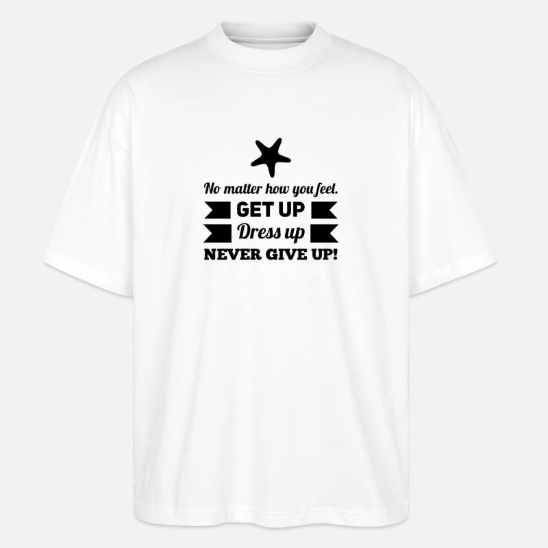 Abstract Monochrome Geometric Pattern - Stanley/Stella Oversized Unisex Organic T-shirt Blaster 2.0 - white