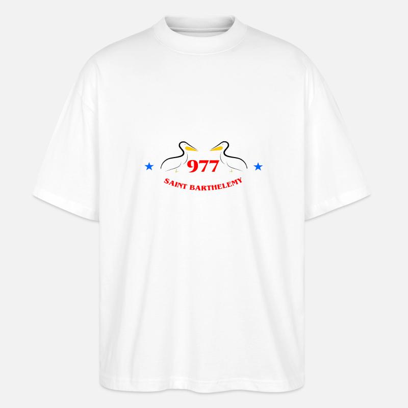 Heiliger Barthélemy - Stanley/Stella Oversized Unisex Bio T-Shirt Blaster 2.0 - Weiß