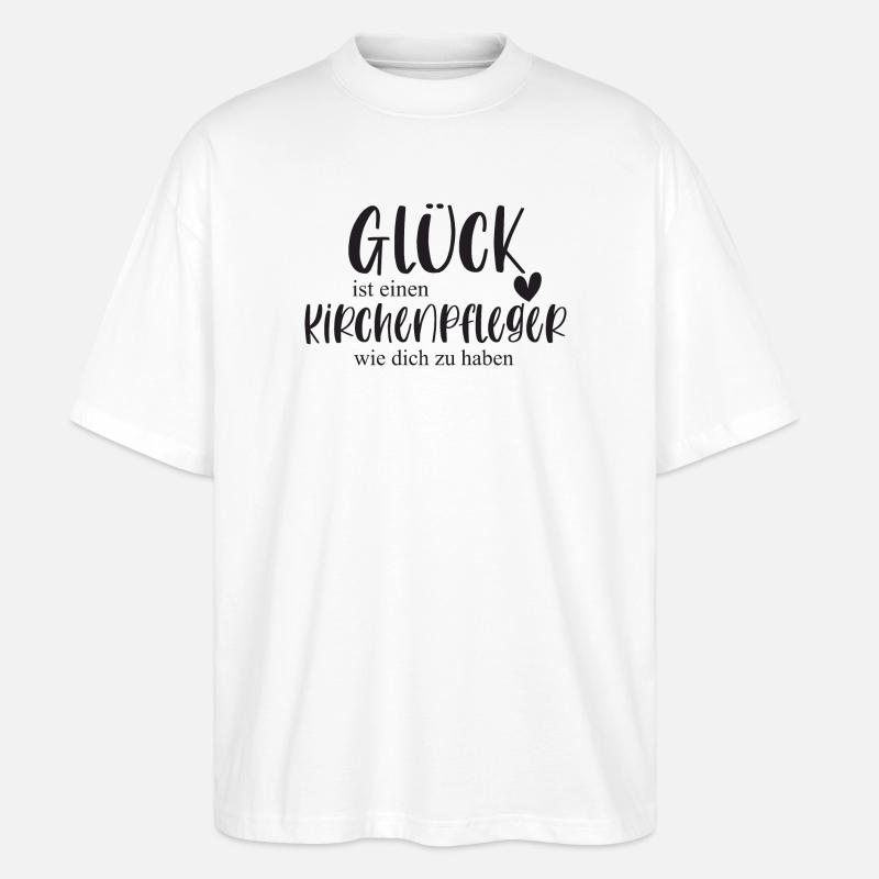 Kirchenpfleger Kirche Ehrenamt Bedanken Geschenk - Stanley/Stella Oversized Unisex Bio T-Shirt Blaster 2.0 - Weiß