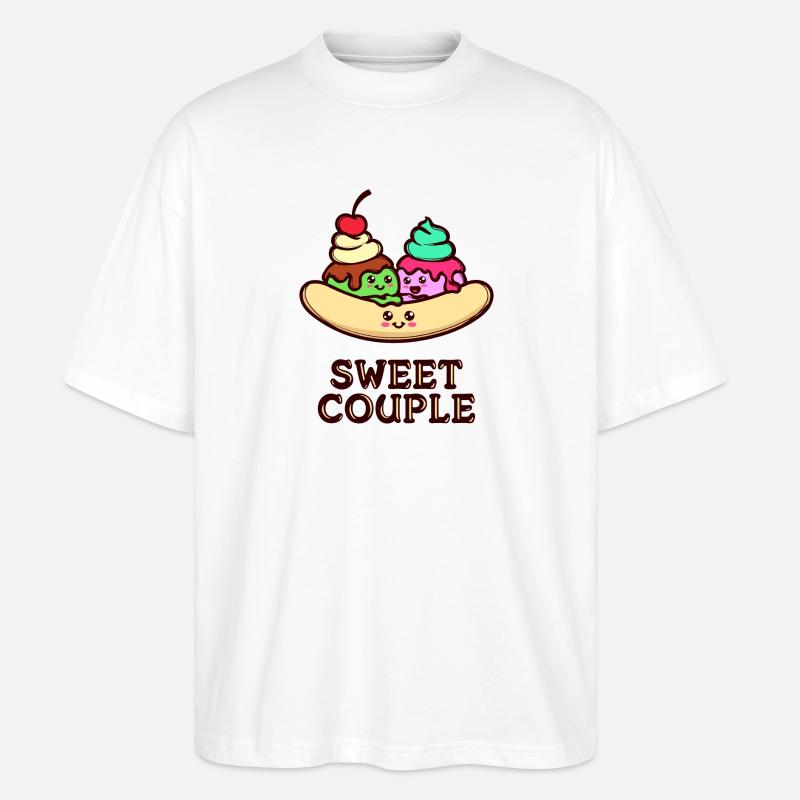 Süßigkeiten Statement Nachspeise Lecker Backen - Stanley/Stella Oversized Unisex Bio T-Shirt Blaster 2.0 - Weiß