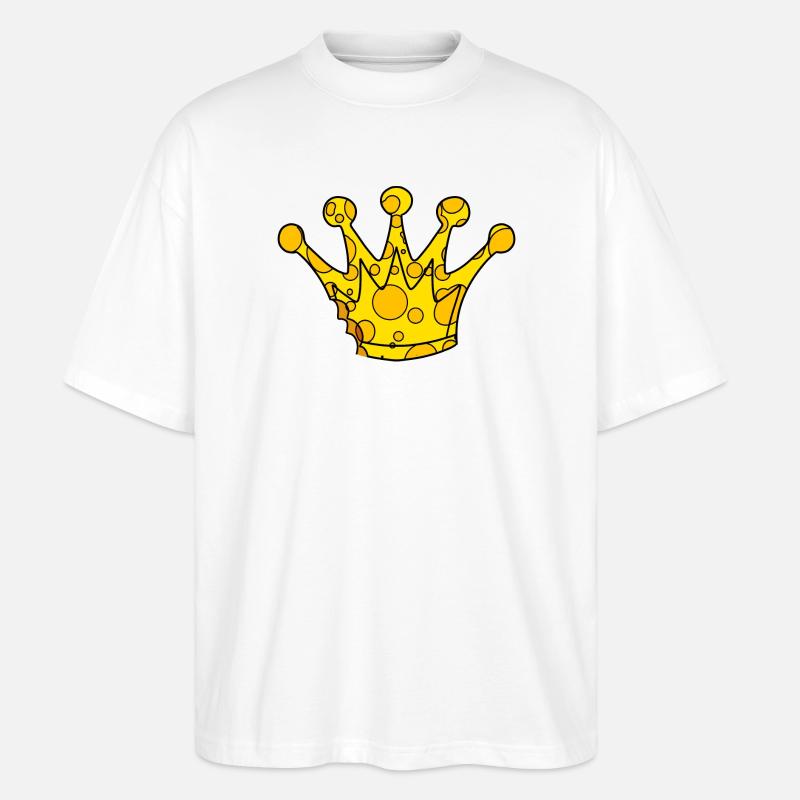 Fromage symbole de la couronne - T-shirt bio Blaster 2.0 coupe oversize Stanley/Stella Unisexe - blanc