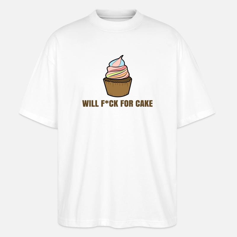 Sweets Cupcake Delicious Dessert Déclaration - T-shirt bio Blaster 2.0 coupe oversize Stanley/Stella Unisexe - blanc