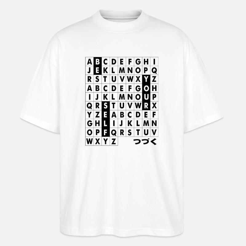 Sei dein Selbst - Stanley/Stella Oversized Unisex Bio T-Shirt Blaster 2.0 - Weiß