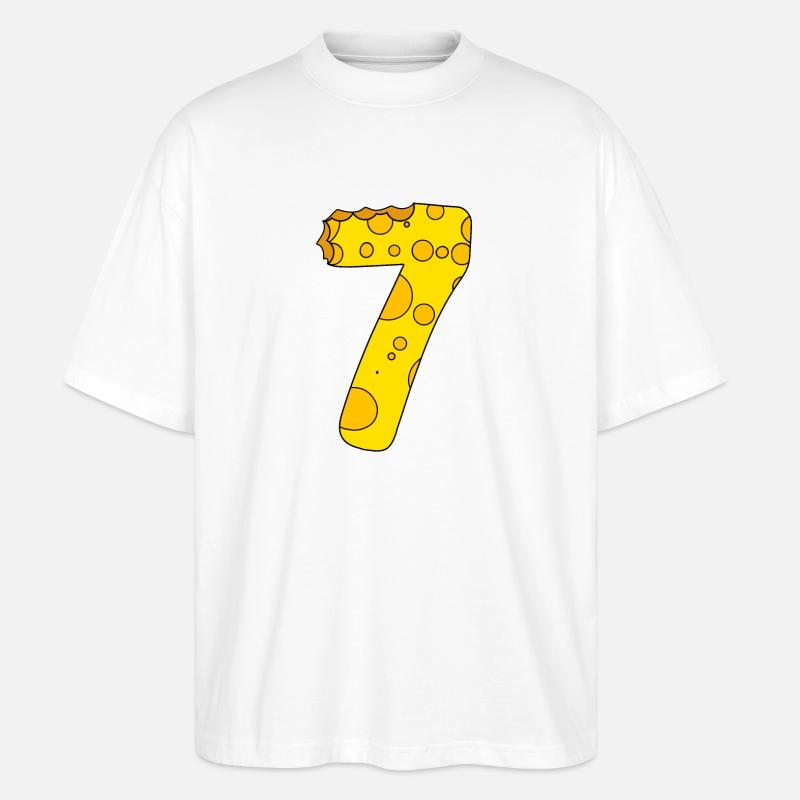 Numéro 7 Digit Cheese - T-shirt bio Blaster 2.0 coupe oversize Stanley/Stella Unisexe - blanc