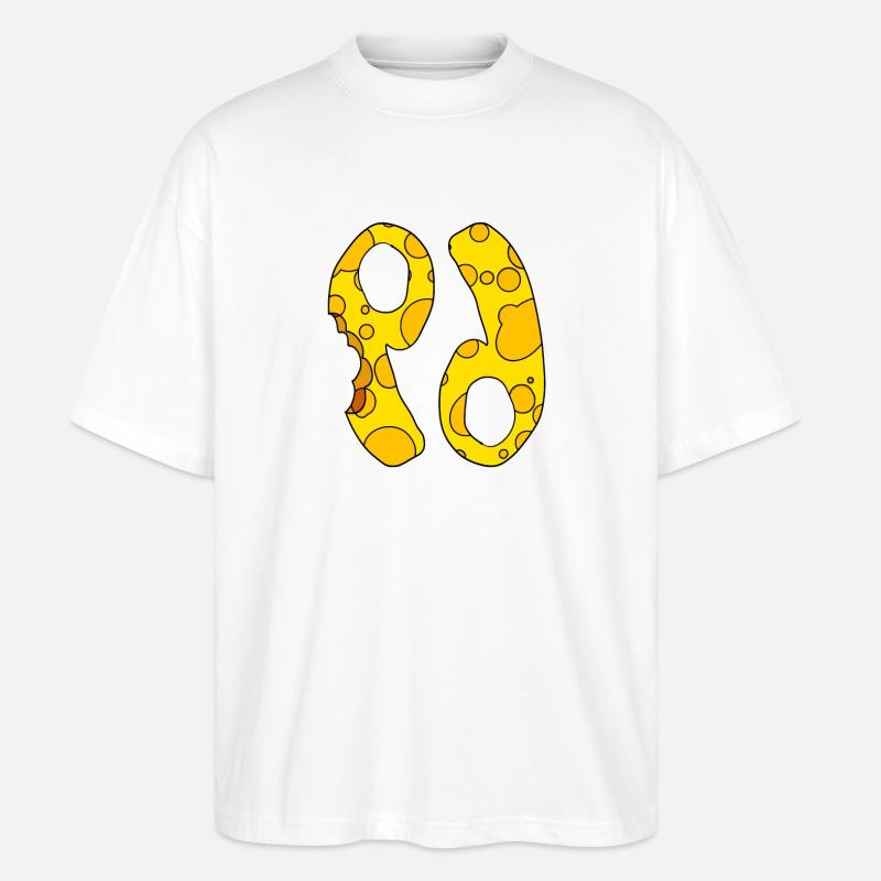Sternzeichen Krebs - Stanley/Stella Oversized Unisex Bio T-Shirt Blaster 2.0 - Weiß