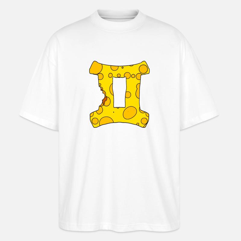 Sternzeichen Zwillinge - Stanley/Stella Oversized Unisex Bio T-Shirt Blaster 2.0 - Weiß