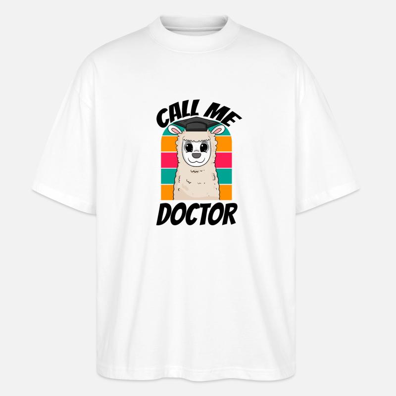 Promotion Doktorarbeit Doktortitel - Stanley/Stella Oversized Unisex Bio T-Shirt Blaster 2.0 - Weiß