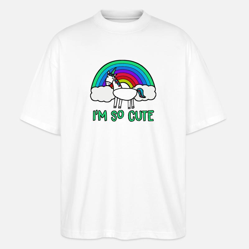 Ich bin so süß - Stanley/Stella Oversized Unisex Bio T-Shirt Blaster 2.0 - Weiß