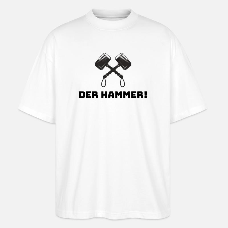 Der Hammer von Thor - Stanley/Stella Oversized Unisex Bio T-Shirt Blaster 2.0 - Weiß