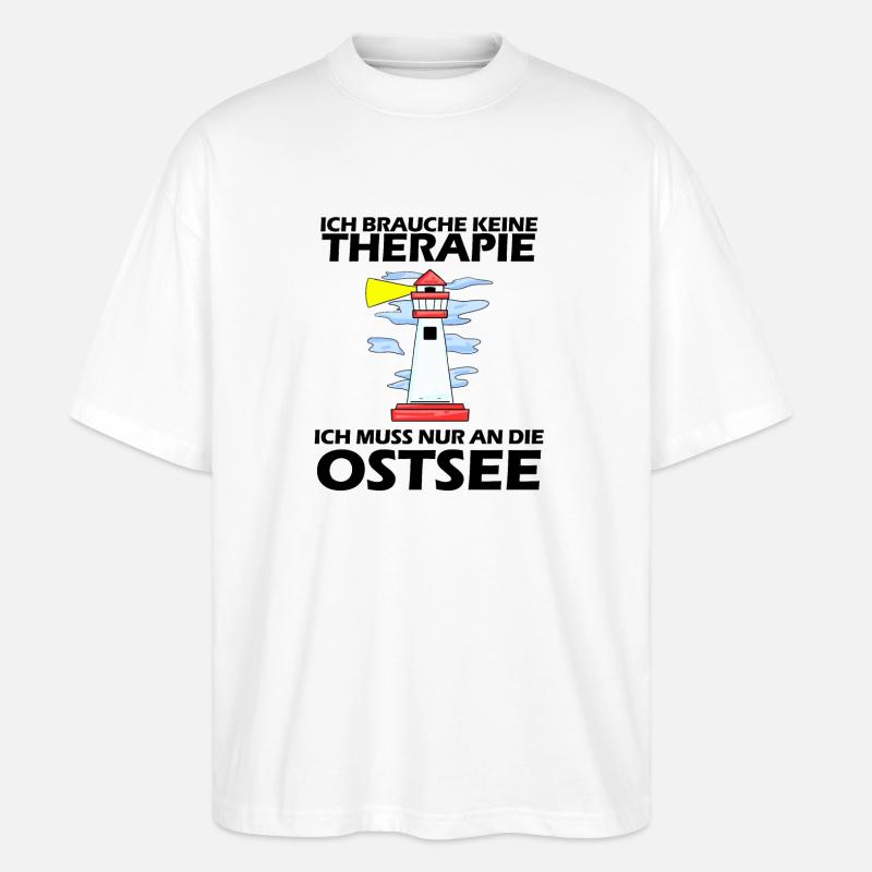 Ostsee Urlaub - Stanley/Stella Oversized Unisex Bio T-Shirt Blaster 2.0 - Weiß