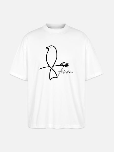 Peace - Stanley/Stella Oversized Unisex Organic T-shirt Blaster 2.0 - white
