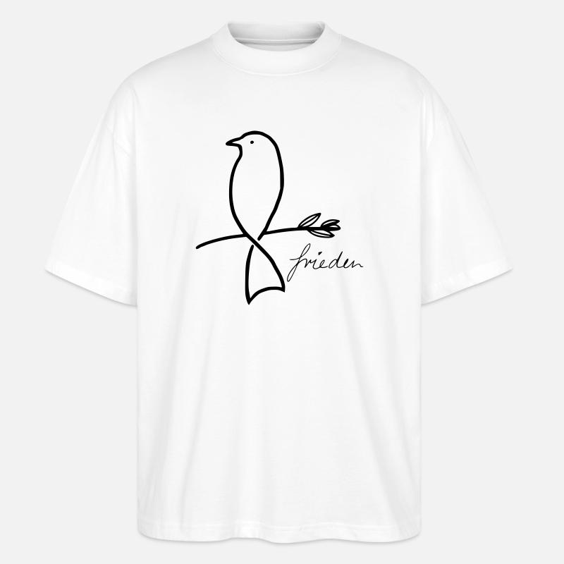 Peace - Stanley/Stella Oversized Unisex Organic T-shirt Blaster 2.0 - white