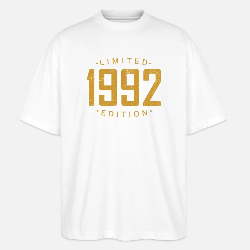 1992 Édition limitée or - T-shirt bio Blaster 2.0 coupe oversize Stanley/Stella Unisexe - blanc