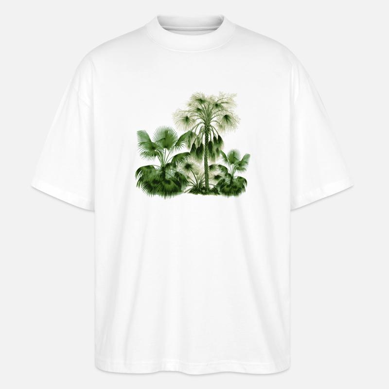 palmier - T-shirt bio Blaster 2.0 coupe oversize Stanley/Stella Unisexe - blanc