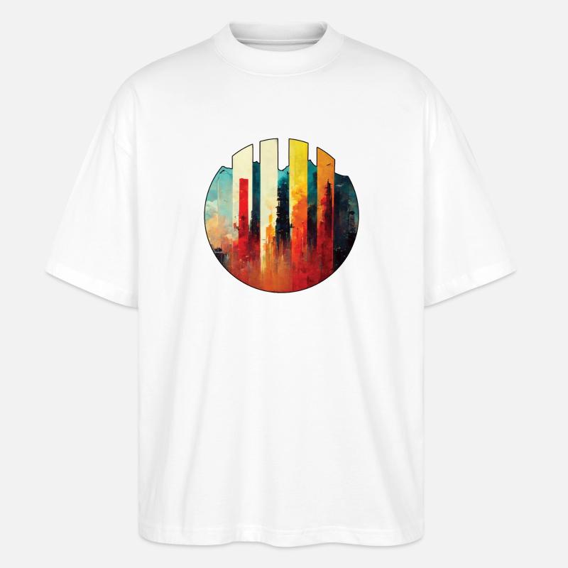 Métropole - T-shirt bio Blaster 2.0 coupe oversize Stanley/Stella Unisexe - blanc