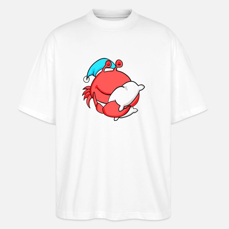 Krabbe - Stanley/Stella Oversized Unisex Bio T-Shirt Blaster 2.0 - Weiß