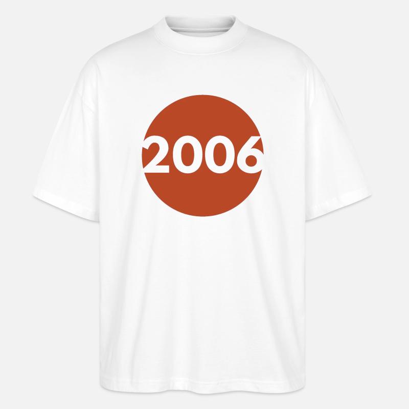 2006 Orange Retro - Stanley/Stella Oversized Unisex Bio T-Shirt Blaster 2.0 - Weiß