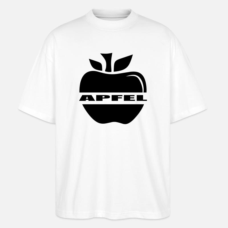 Apfel einfach ein Apfel - Stanley/Stella Oversized Unisex Bio T-Shirt Blaster 2.0 - Weiß