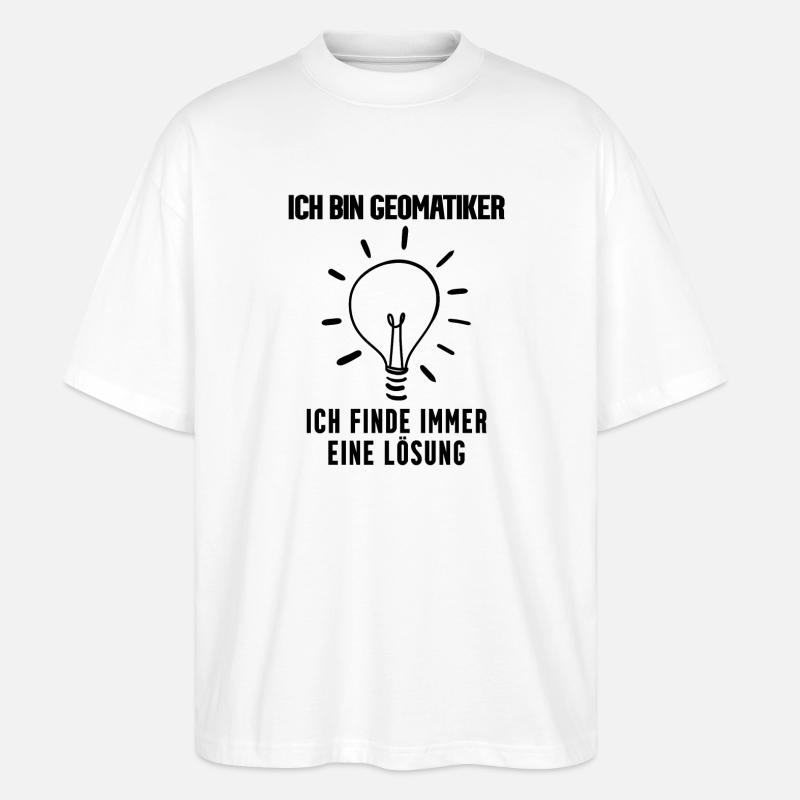 Geomatiker - Stanley/Stella Oversized Unisex Bio T-Shirt Blaster 2.0 - Weiß