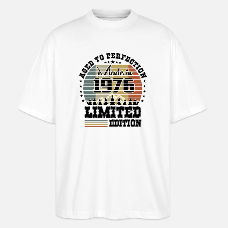 1976 Limited Edition - Stanley/Stella Oversized Unisex Bio T-Shirt Blaster 2.0 - Weiß